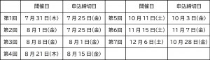 schedule
